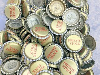100 ( (Private Stock))  [Uncrimped] beer bottle Caps NO DENTS. 4