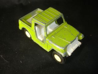 Old Vtg Antique Collectible Diecast Green Tootsietoy Toy Truck Jeep Made In Usa