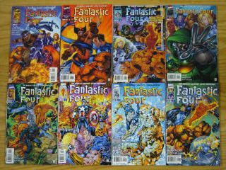 Fantastic Four Vol.  2 1 - 13 Vf/nm Complete Series - Heroes Reborn - Jim Lee