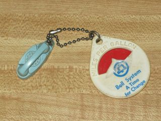 Vintage Bell System Miles Per Gallon Calculator & Princess Phone Keychains
