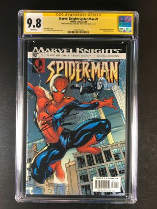Marvel Knights Spider - Man 1 Cgc 9.  8 Signed By Rachel Terry Dodson Green Goblin