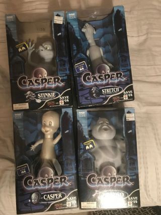 Casper The Friendly Ghost Toys - Discount Collectible Rare Set Of 4 - 1