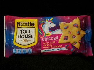 Nestle Toll House Unicorn Pink & Blue Swirled Vanilla Morsels 10 Oz