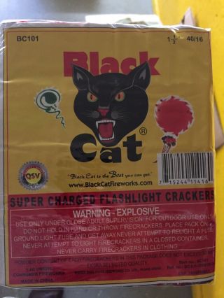 (1) Black Cat Firecracker Label Brick 40/16 40packs Pre Ebay Rules