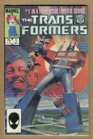 Transformers - 1 - Slight Spine Roll - 1984 (grade Vf, ) Wh