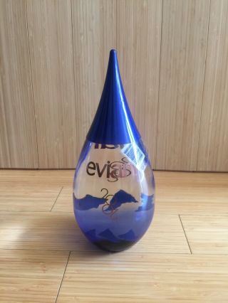 Evian Glass Water Bottle 2002 Rare Collectible