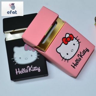 Women Cigarette Box,  Hello Kitty Silicone 20 Cigarette Cover Elastic Rubber Case