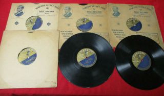 Marconi Velvet - Tone 6x78 Rpm Set Columbia Phonograph C.  1907 Sleeves