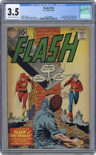 Flash (1st Series Dc) 123 1961 Cgc 3.  5 0361598006