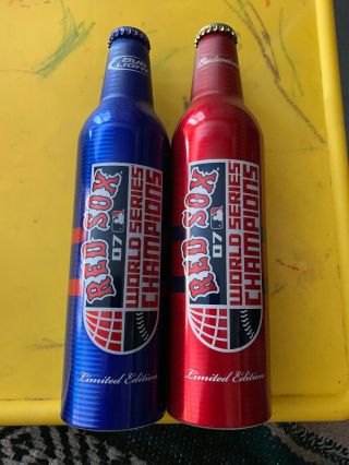 Boston Red Sox 07 W.  S.  Champs 501290,  1251 Budweiser Bud Light Aluminum Bottles
