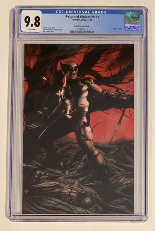 Return Of Wolverine 1 • Cgc 9.  8 • Adi Granov Variant Cover ‘e’ • Limited To 250