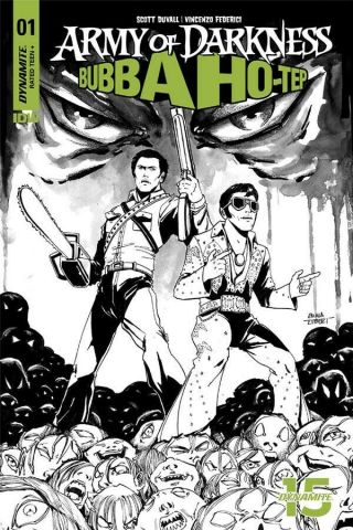 Army Of Darkness Bubba Ho - Tep 1 1:20 Kubert B&w Variant