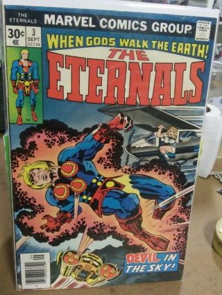 The Eternals 3 1st Appearance Of Sersi 1976 Jack Kirby Bronze Age Marvel Mcu