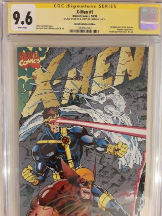 X - Men 1 (cgc 9.  6) 1991 Signed By Jim Lee & Scott Williams Special Edition