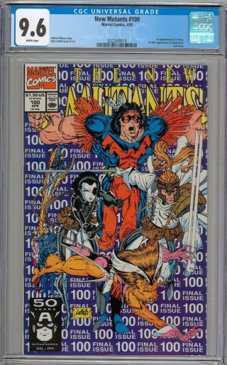 Mutants 100 Cgc 9.  6 Nm,  1st Appearance Of X - Force White Pages
