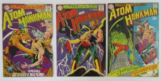 Atom And Hawkman 3 Issue Run 39 40 41 Vg,  Dc Comics 1 Title/series