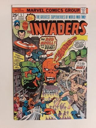 Invaders 5 (vf 8.  0) Red Skull Cover & Appearance