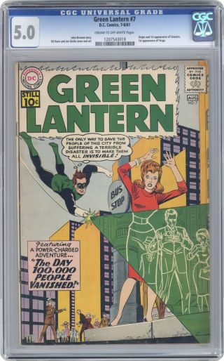 Green Lantern (1st Series Dc) 7 1961 Cgc 5.  0 1207543019