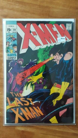X - Men 59 Adams Art Last X - Men Marvel Comic Book Rm15 - 35