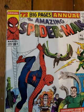 Spider - Man Annual 1 VG,  4.  5 | Marvel 1964 | 1st Sinister Six. 4