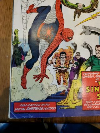 Spider - Man Annual 1 VG,  4.  5 | Marvel 1964 | 1st Sinister Six. 5