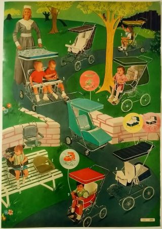 1969 Vintage Paper Print Ad Tiny World Of Dreams Baby Crib Seat Buggy Stroller
