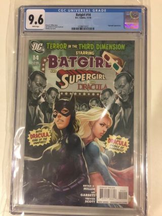Batgirl (2010 3rd Series) 14 Cgc 9.  6 Wp Supergirl Appear Stanley Lau Cover