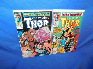 Marvel Comics The Mighty Thor 411 & 412 1st Appearance Of The Warriors Vf/nm