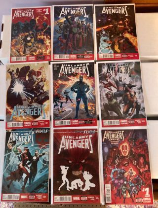 Uncanny Avengers (2012) 1 - 25,  8AU,  Annual 1 Complete Set Marvel Comics NM - M 3