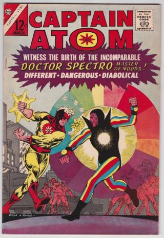 Captain Atom 79 Vf 8.  0 Charlton Doctor Spectro Steve Ditko Art 1966