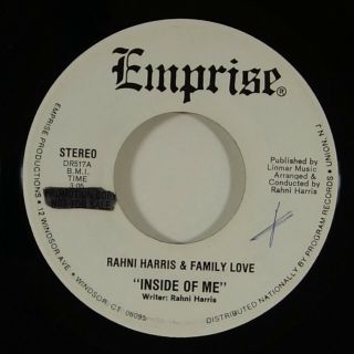 Rahni Harris & Family Love " Inside Of Me " Gospel Soul Funk 45 Emprise Mp3