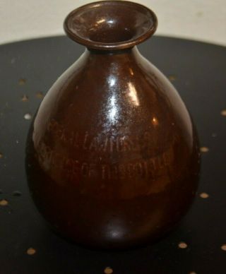 Vintage Chinese Worker Liquor Bottle Brown Marked China Tiger Whiskey Booze Jug