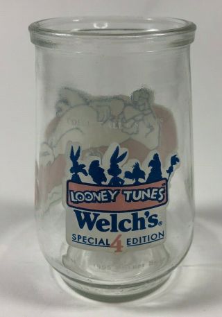 Welch ' s Vintage Looney Tunes Foghorn Leghorn 4 1995 Warner Brothers Jelly Glass 2