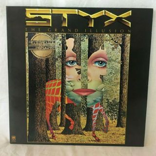 Styx The Grand Illusion Half Speed Mastered Audiophile Vinyl Lp Record Near