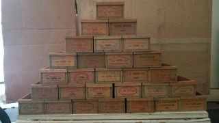 Individual Mini Handmade Vintage Cranberry Boxes /mini Crates - Local Grower Names