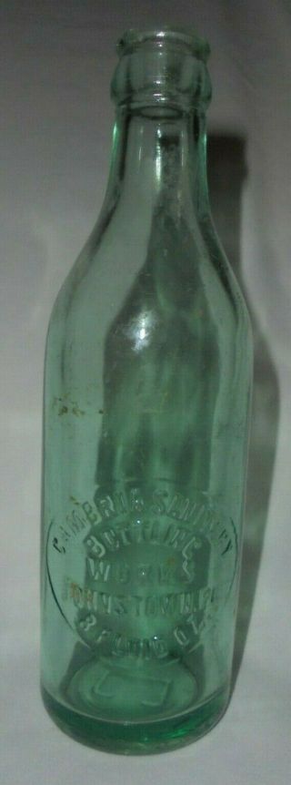 Vintage Cambria Sanitary Bottling Johnstown Pa Bottle