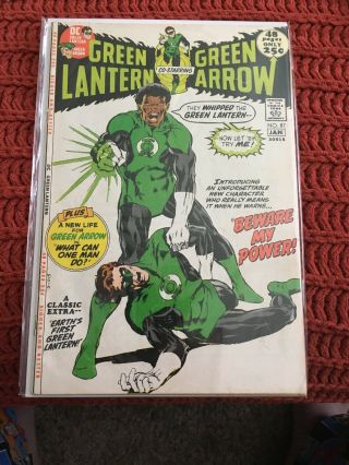 Green Lantern 87 1st Appearance John Stewart - Detached Cover