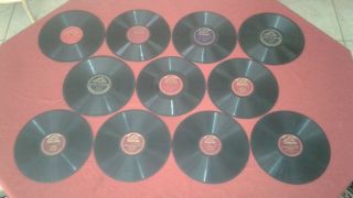 11 Victor/ Victrola Single Sided 78rpm Records She Is My Daisy,  Home Sweet Home