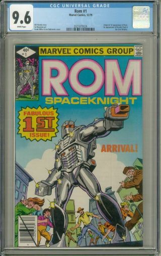 Rom 1 (marvel Comics,  1979) Cgc Graded 9.  6 White Pages