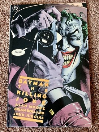 Dc Comics 1988 Batman The Killing Joke 4th Print Alan Moore Comic Book