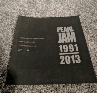 2017 Pearl Jam Complete Vinyl Box Set 291/500 Insert 1991 - 2013