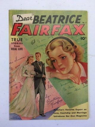 Dear Beatrice Fairfax 5 1950 Schomburg Golden Age Romance Comic Very
