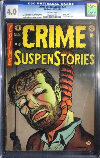 Crime Suspenstories 20 - Ec Comics - Cgc Graded 4.  0 - On Ebay