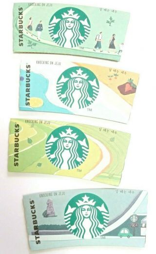 Jeju Starbucks Sleeve 4 Types Cup Holder Hot Tea Coffee Collectible Item Deco