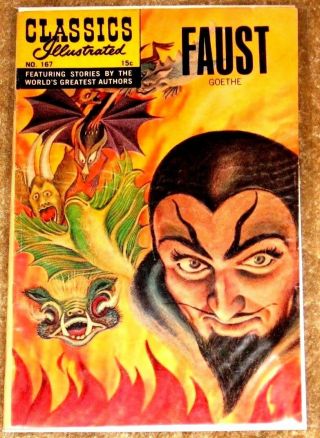 Classics Illustrated 167 Faust By Goethe Fn - Vfn Hrn 165