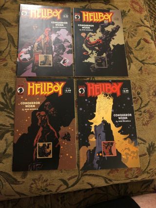 Hellboy: Conqueror Worm 1 - 4 Early Hellboy Mignola Horror Complete Nm Set