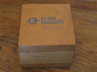 Kimble Products Vintage Box Of 12 Milk Test Bottles Nos