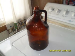 Clorox Brown Glass 1/2 Gallon Bottle Old