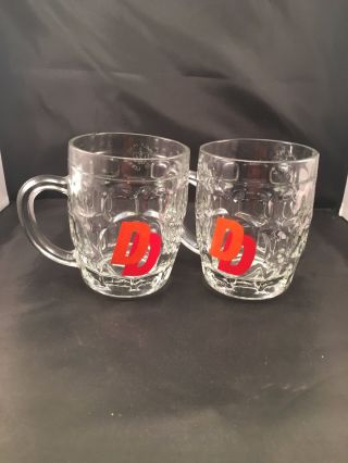 Vintage Retro Set Of 2 Double Diamond Half Pint Glasses 1978