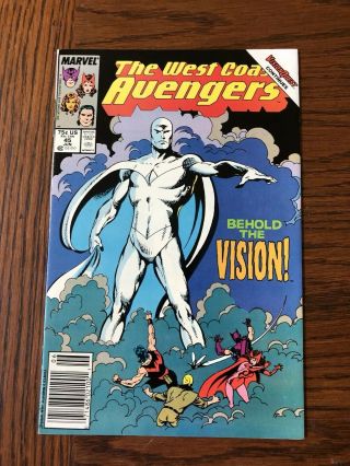 Marvel Comics The West Coast Avengers 45 Nm 1st Appearance White Vision Endgame